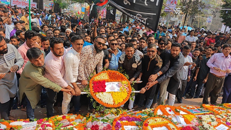 নারায়ণগঞ্জ জেলা যুবদলের উদ্যোগে ভাষা শহিদদের প্রতি শ্রদ্ধা  