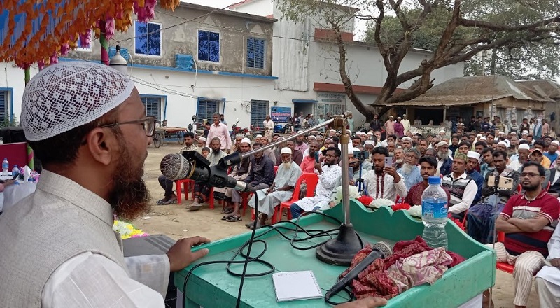 আত্রাইয়ে নওগাঁ-৬ আসনে জামায়াতের এমপি প্রার্থী খবিরুল ইসলামকে গণসংবর্ধনা